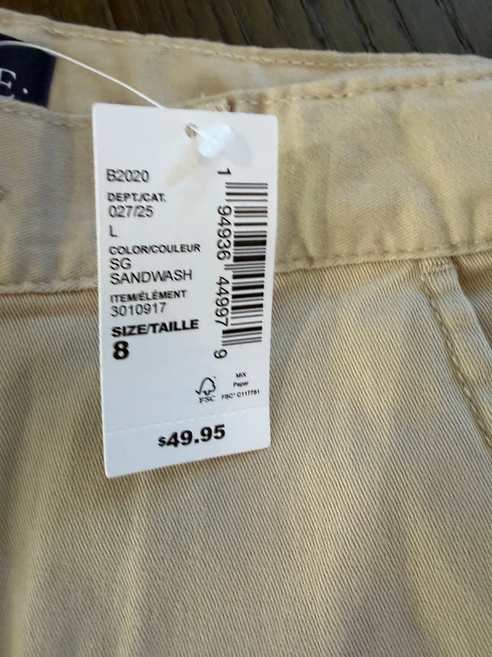 Lot of 3 Children’s Place boys khaki Shorts. New with tags. All size 8.
